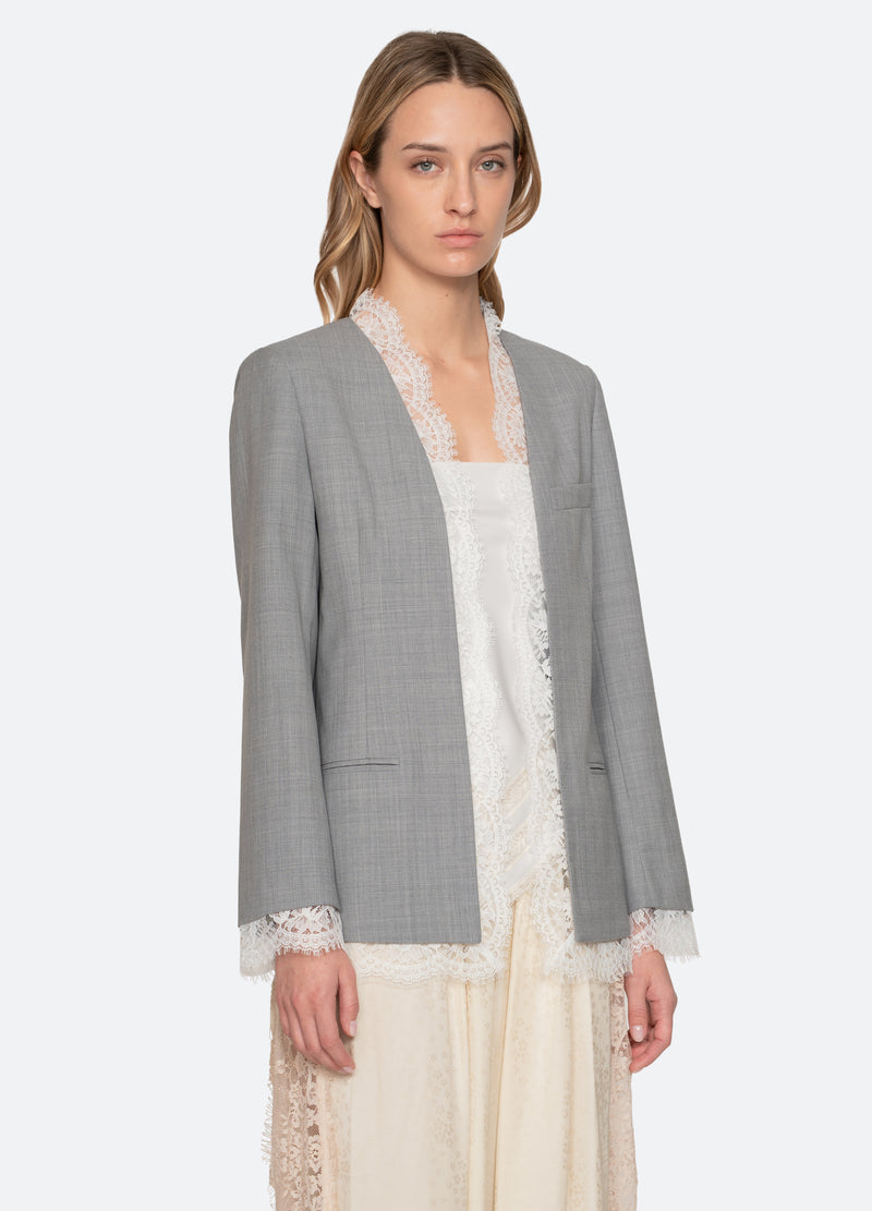 grey-fiora jacket-three quarter view - 5