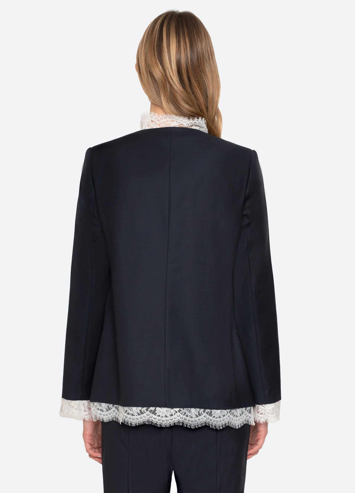 navy-fiora jacket-back view - 10