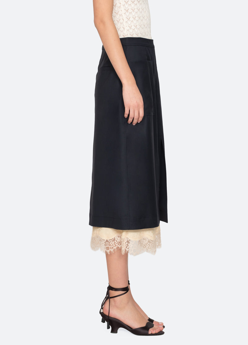 navy-fiora skirt-side view - 5