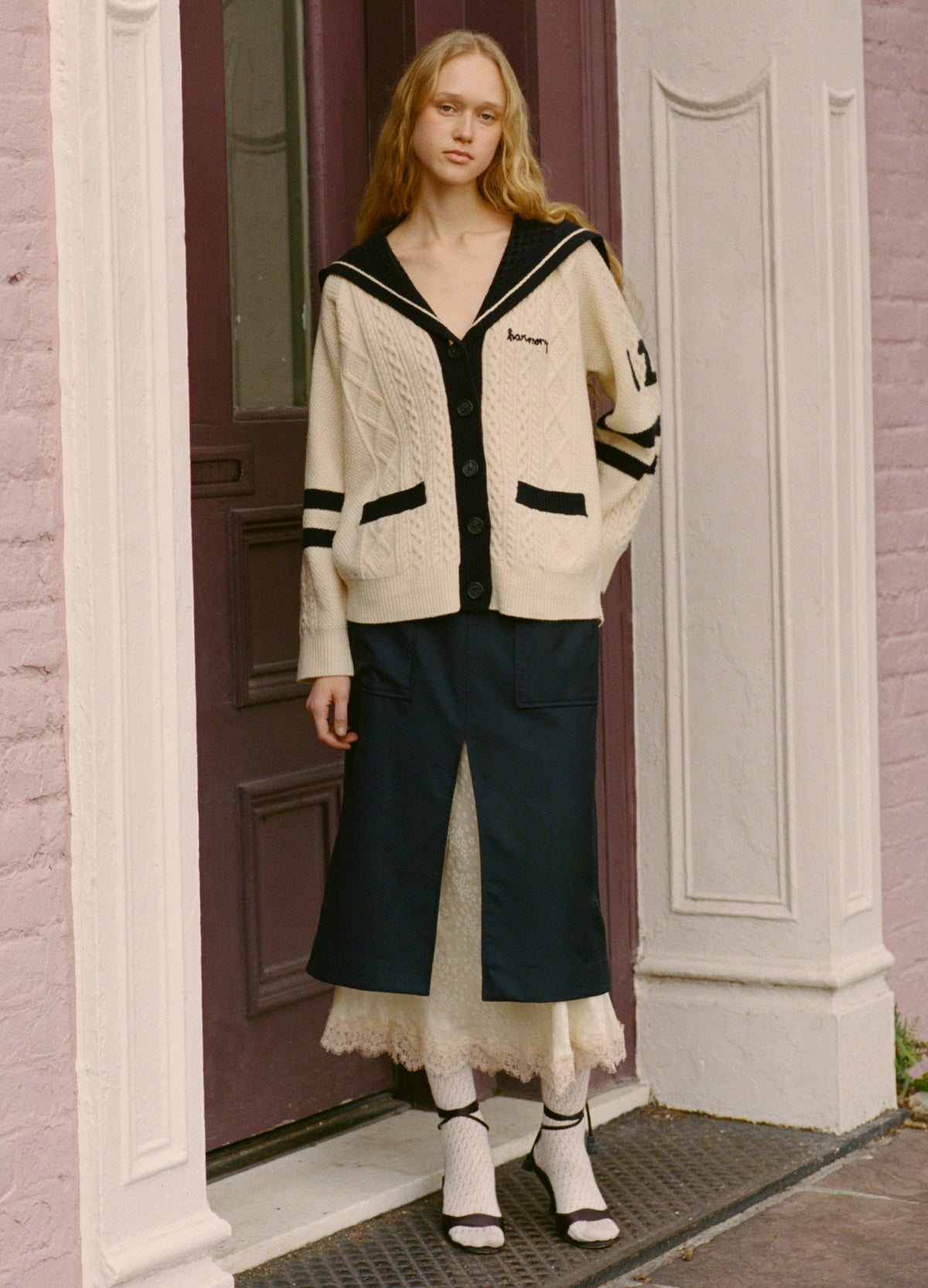 navy-fiora skirt-editorial view