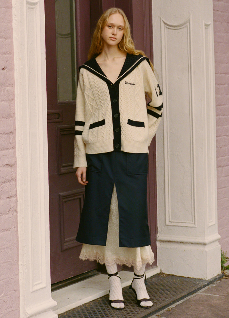 navy-fiora skirt-editorial view - 1