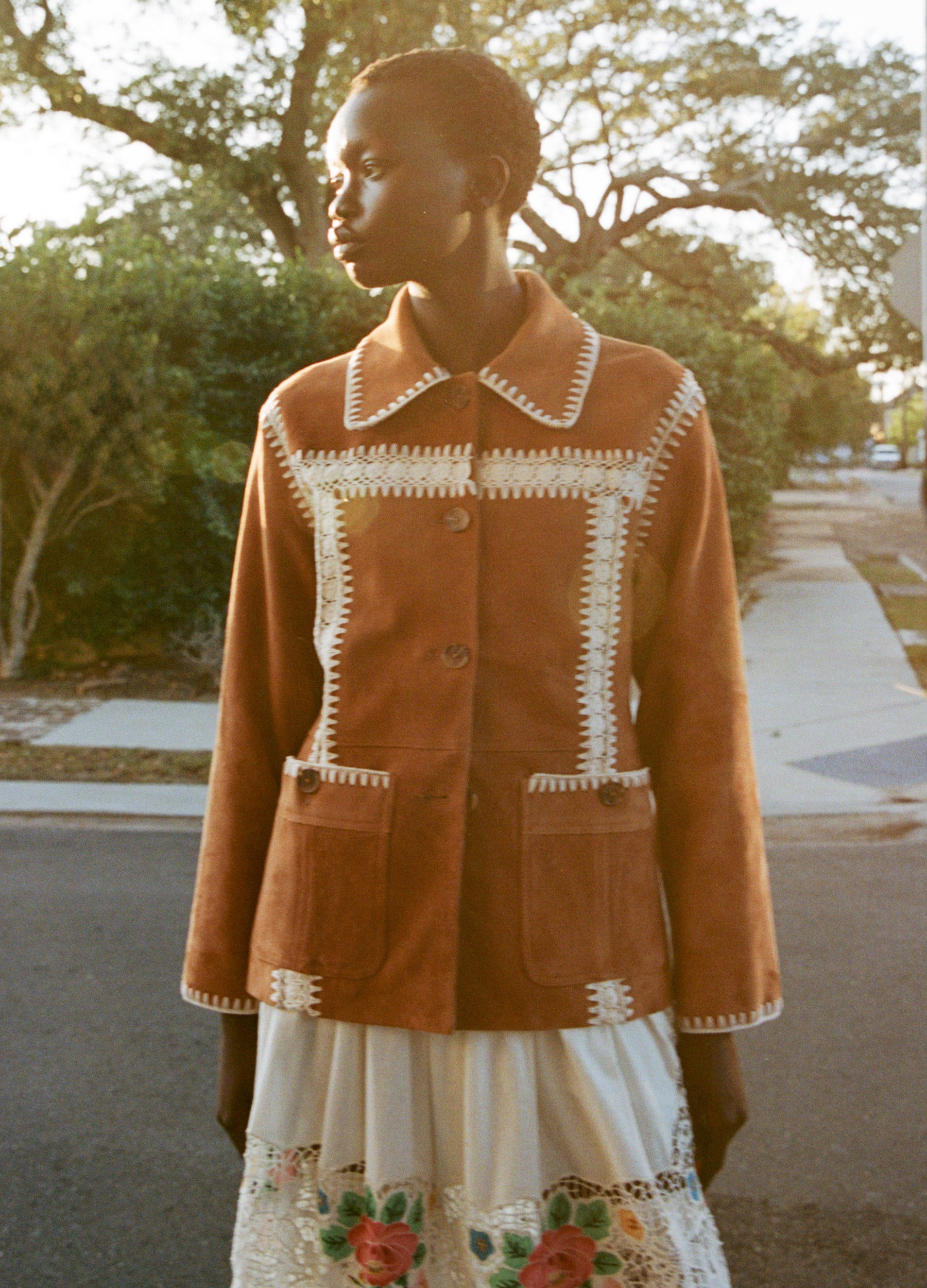 SEA NewYork パンチング レース ストライプ ジャケット　シー Arianna Jacket – Sea, New York