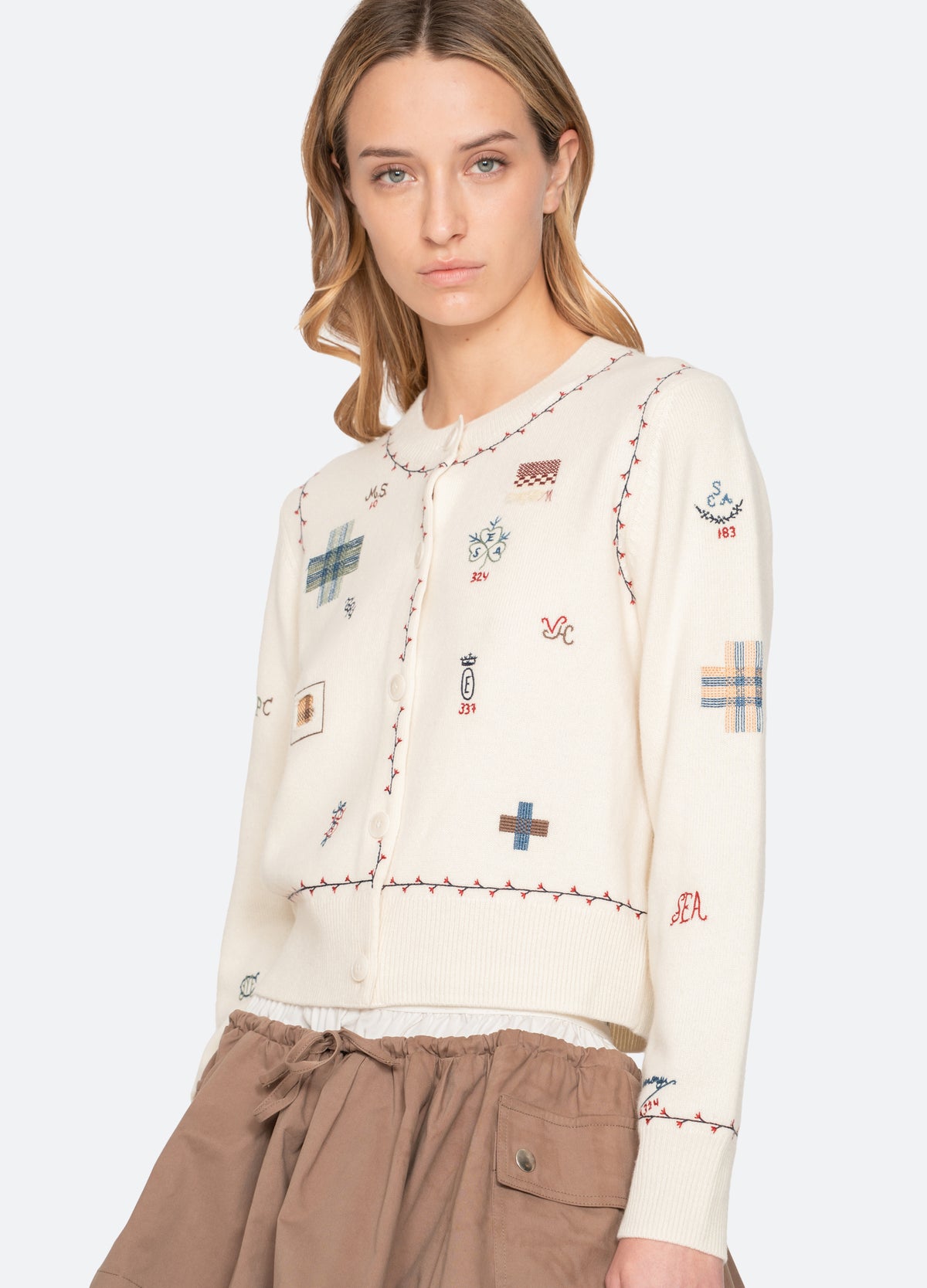 cream-claira cardigan-detail view - 7