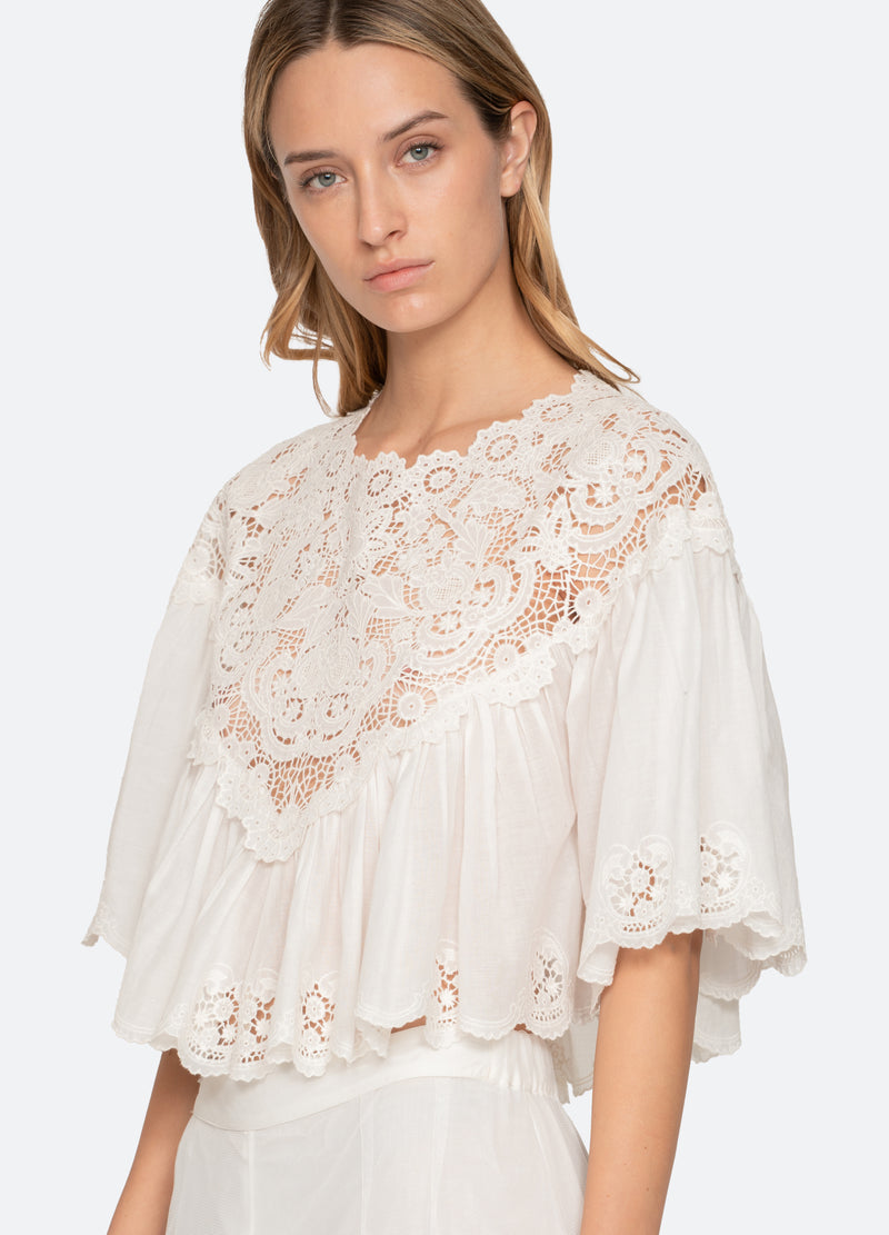 cream-sofia top-detail view - 6