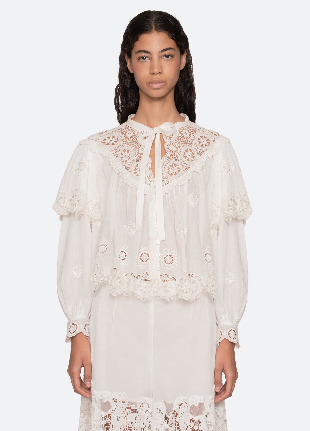 cream-sofia l/s top-front view - 2