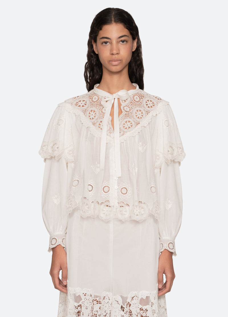 cream-sofia l/s top-front view - 2