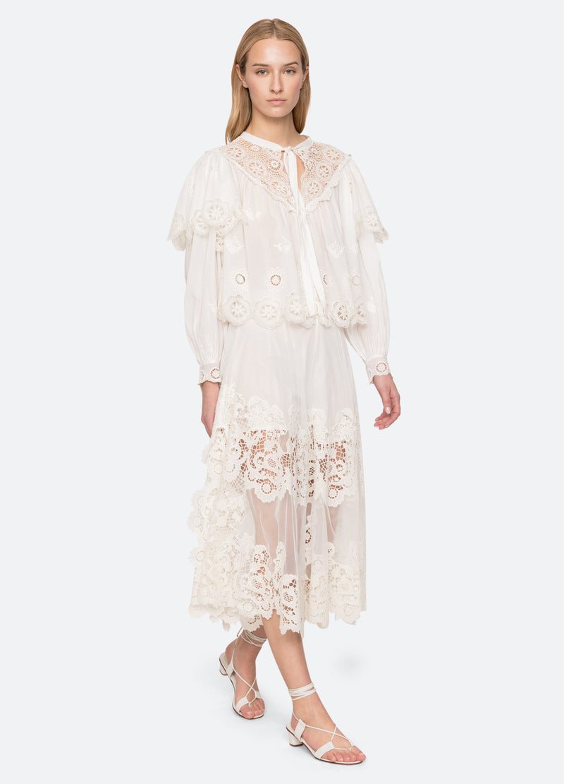 cream-sofia pants-full body view - 7