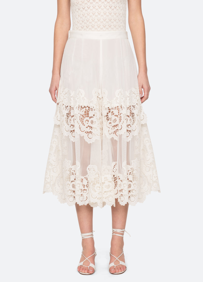 cream-sofia pants-front view - 1