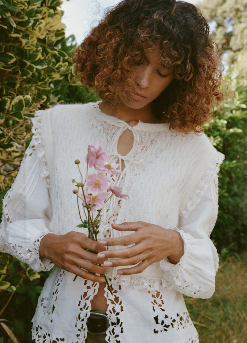 cream-teagan vest-editorial view - 1