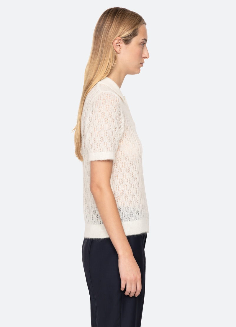 cream-teagan s/s sweater-side view - 3
