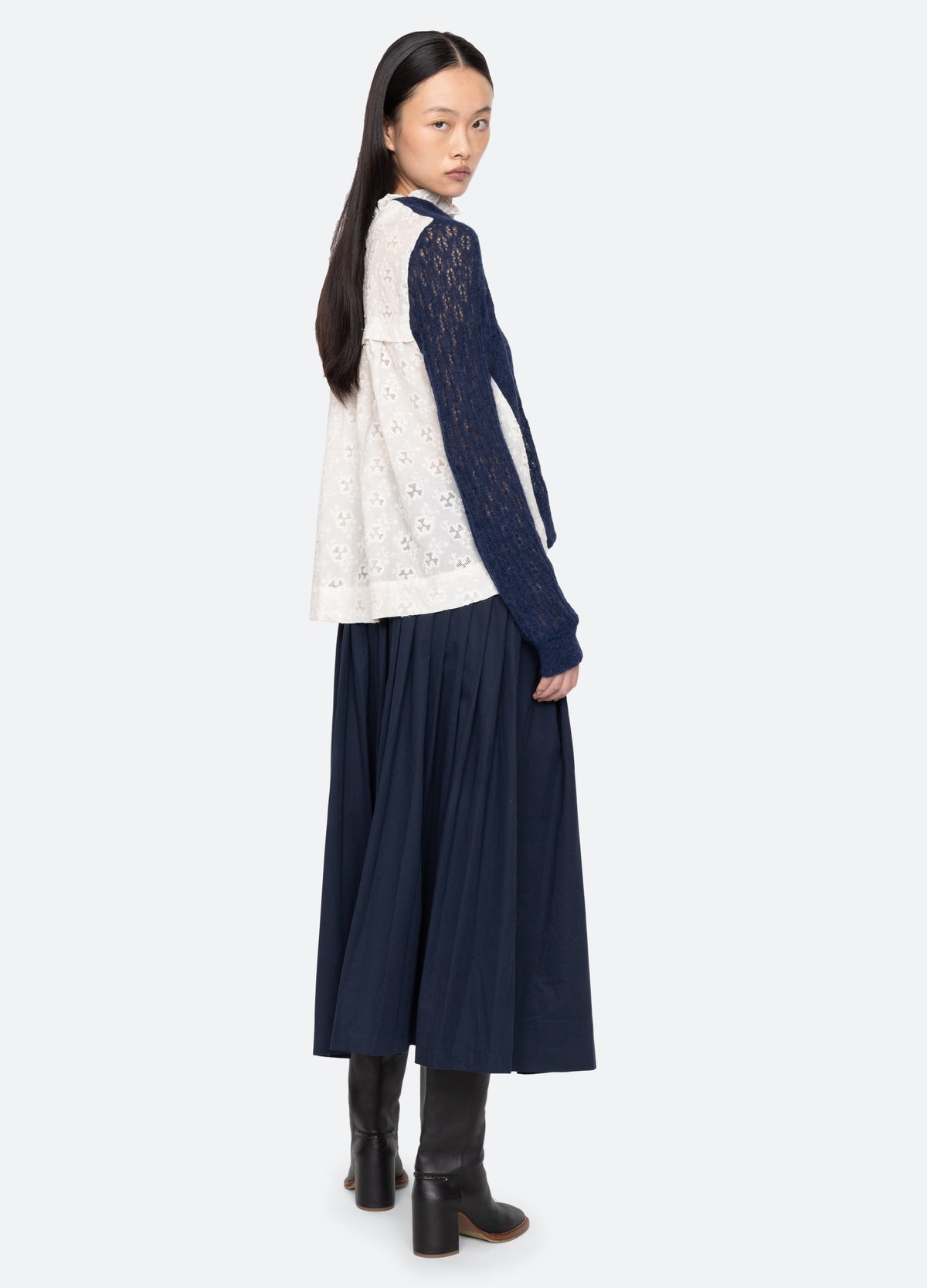 navy-teagan sweater-full body view - 7