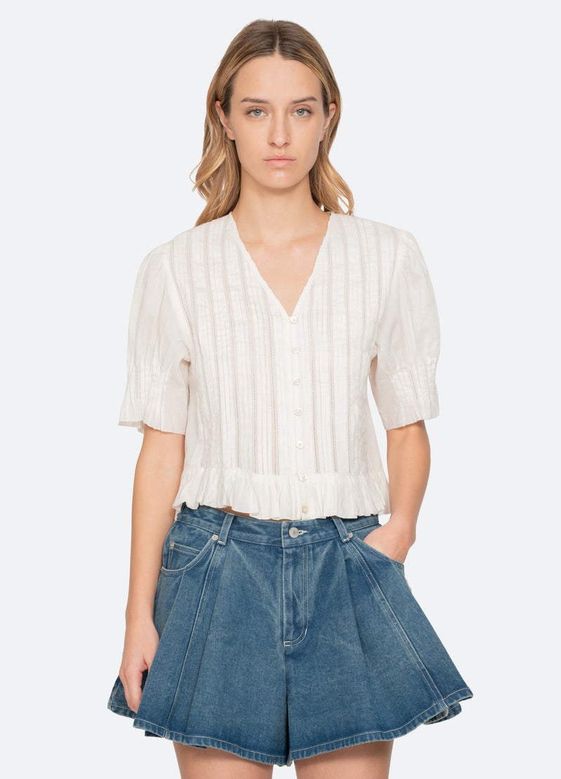 white-alberte top-front view - 3