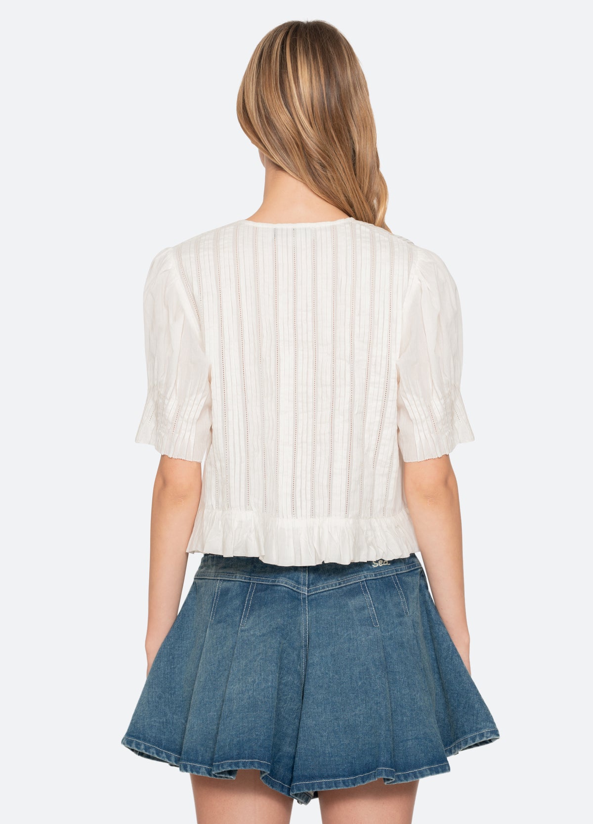 white-alberte top-back view - 2