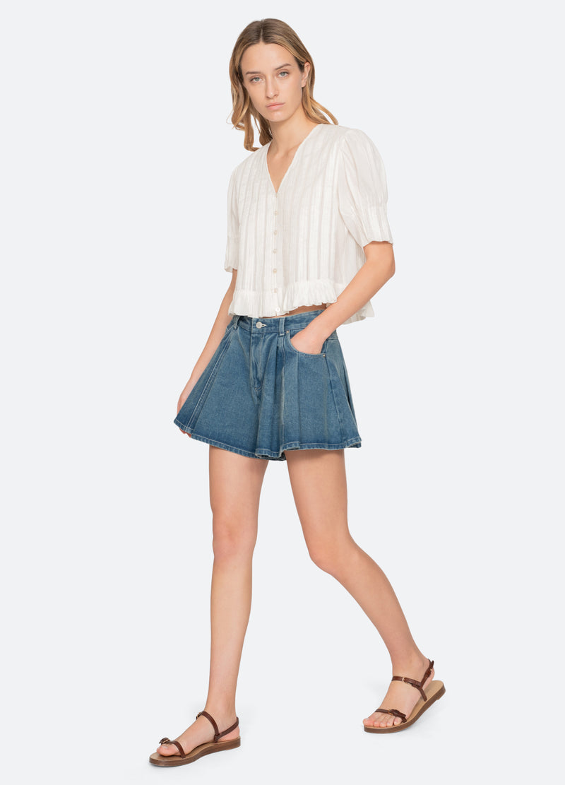 white-alberte top-full body view - 7