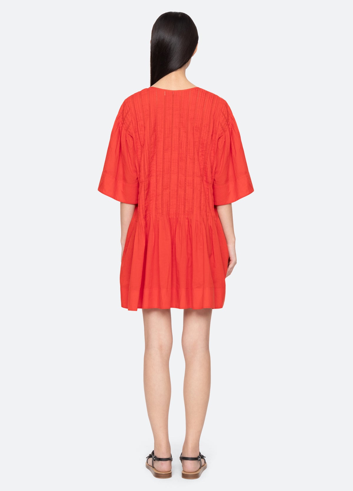 red-alberte tunic-back view - 2