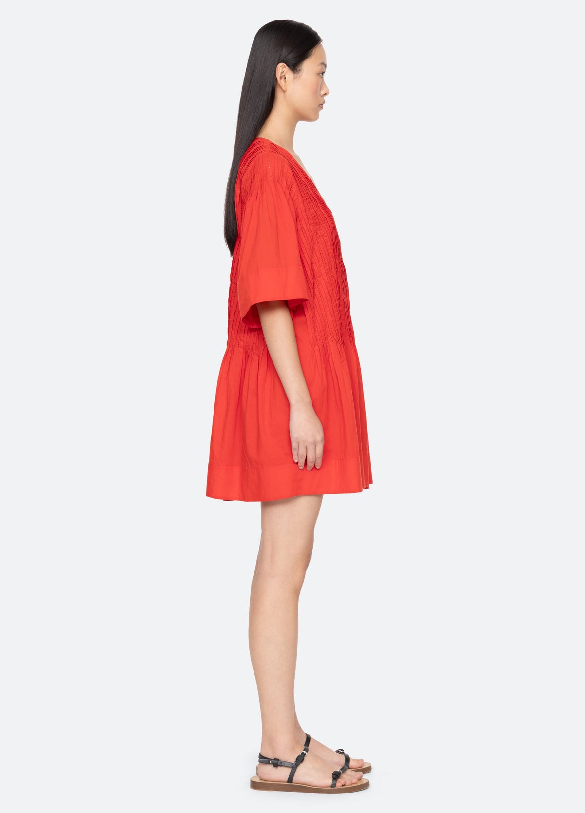 red-alberte tunic-side view - 3