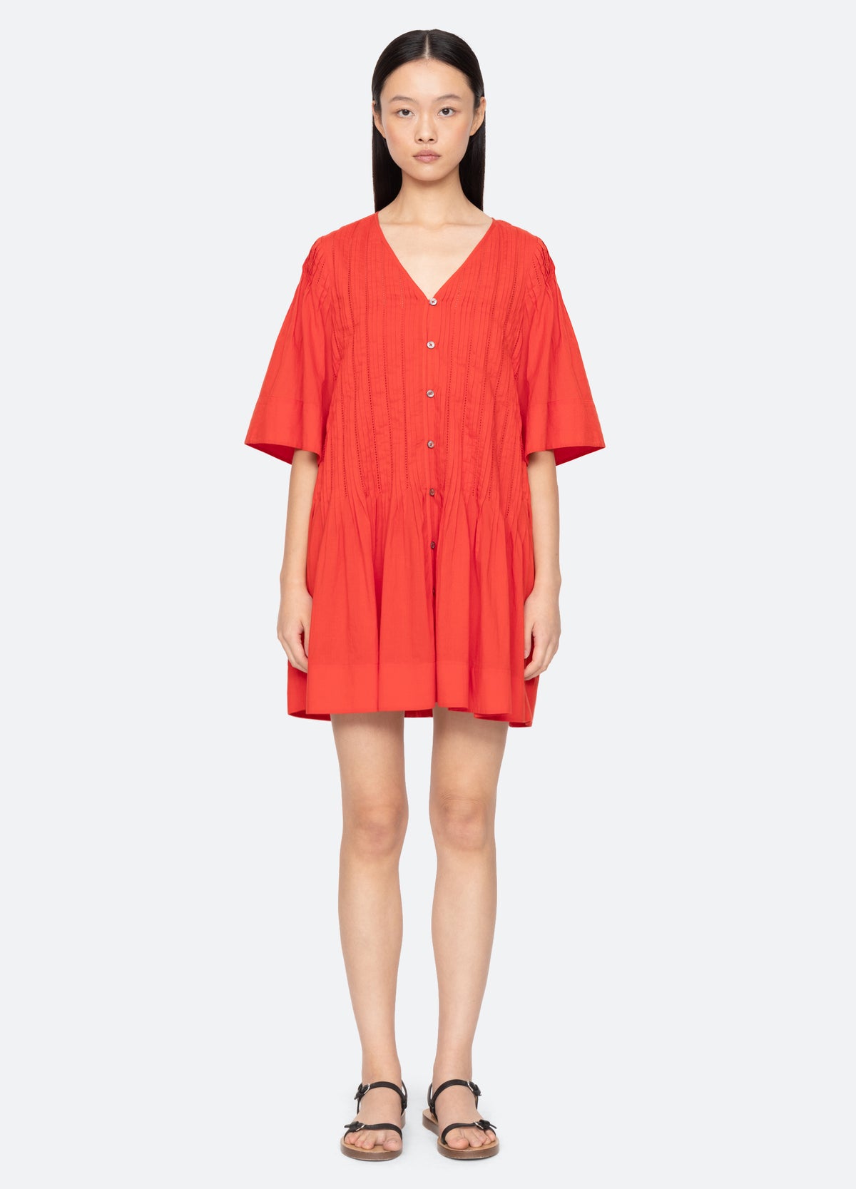 red-alberte tunic-front view 2 - 5