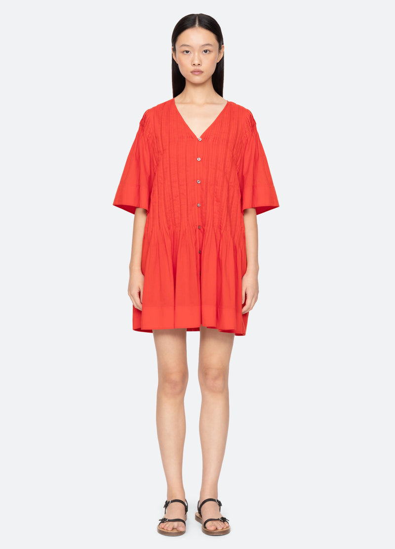 red-alberte tunic-front view 2 - 5