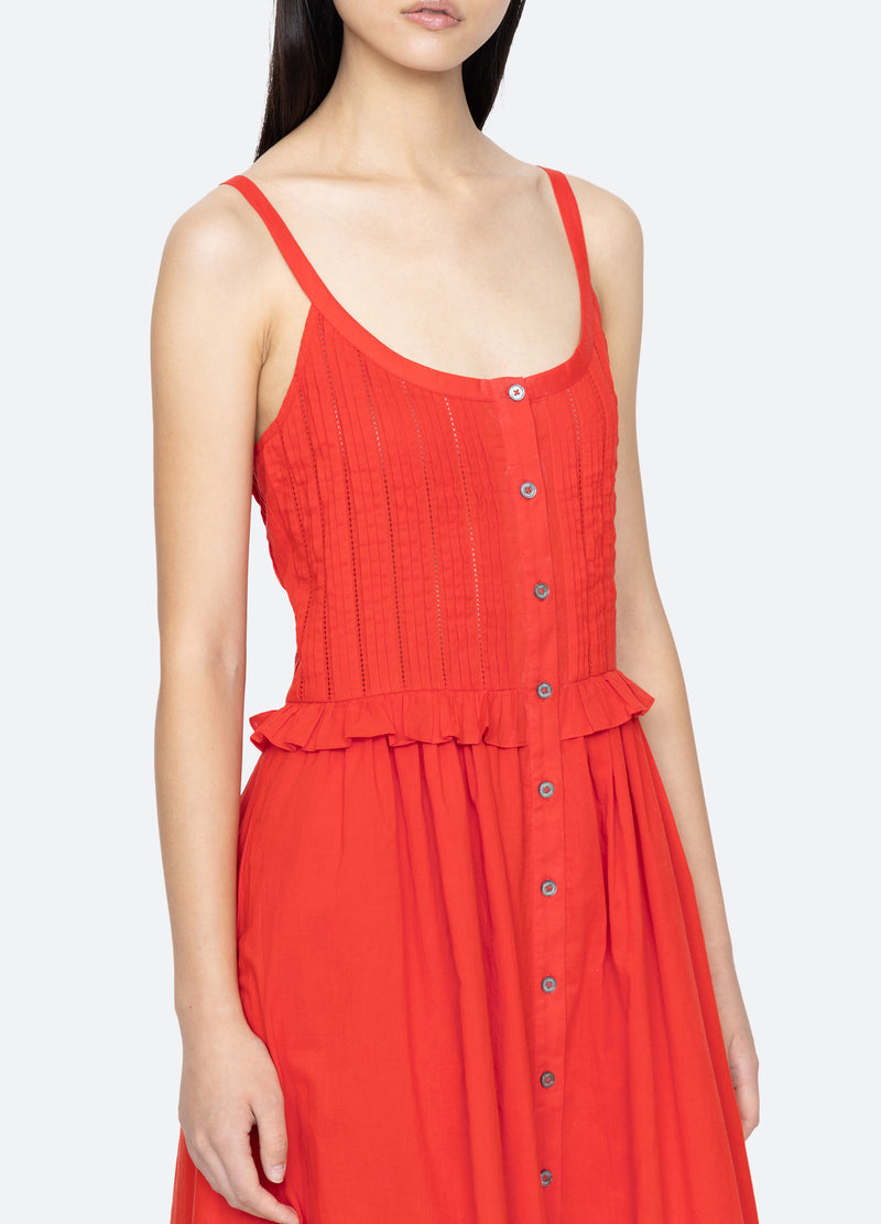 red-alberte dress-detail view - 6