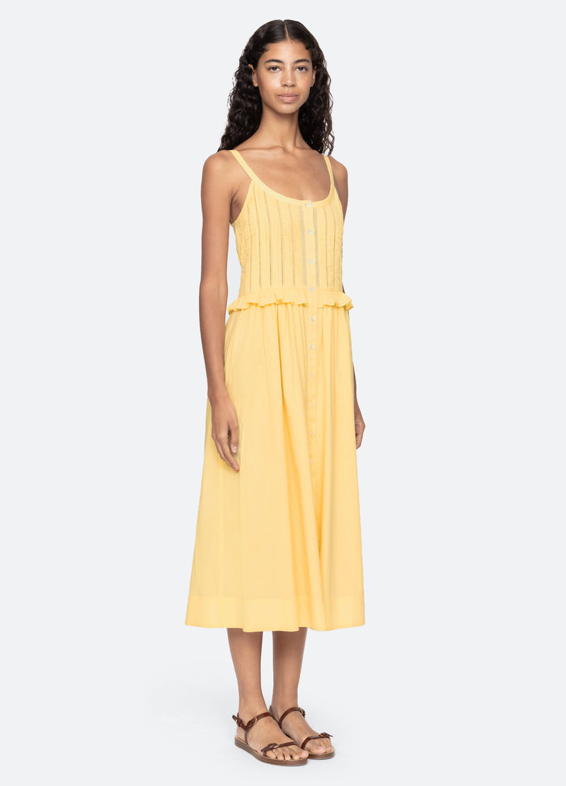 yellow-alberte dress-three quarter view - 10