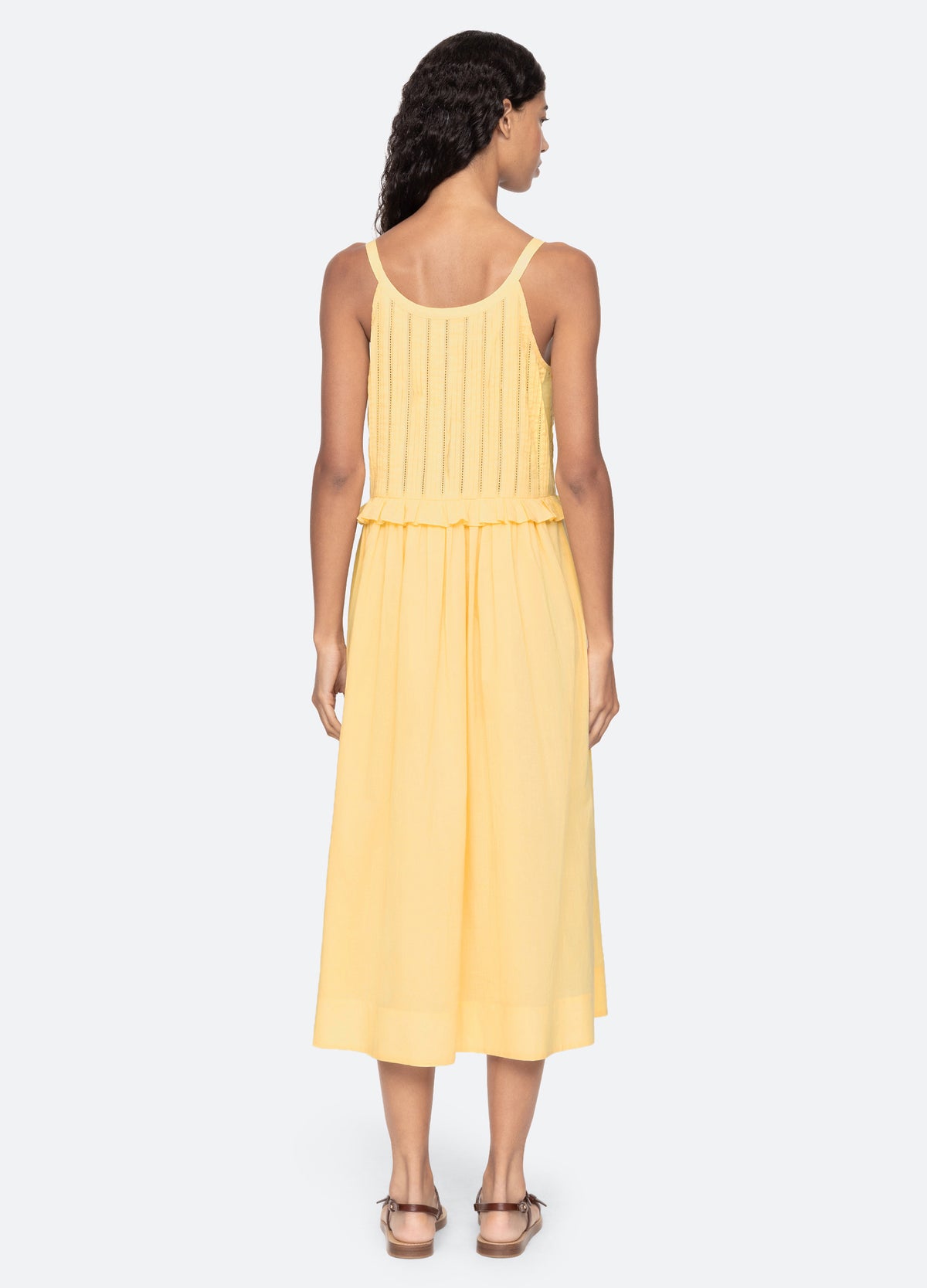 yellow-alberte dress-back view - 8