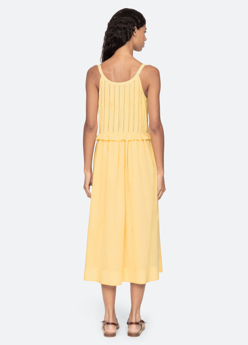 yellow-alberte dress-back view - 8