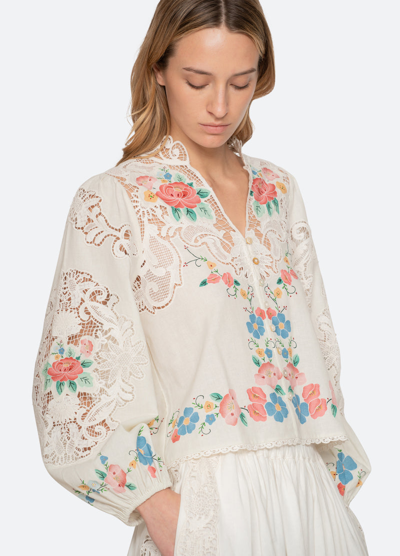 multi-astrid blouse-detail view - 6