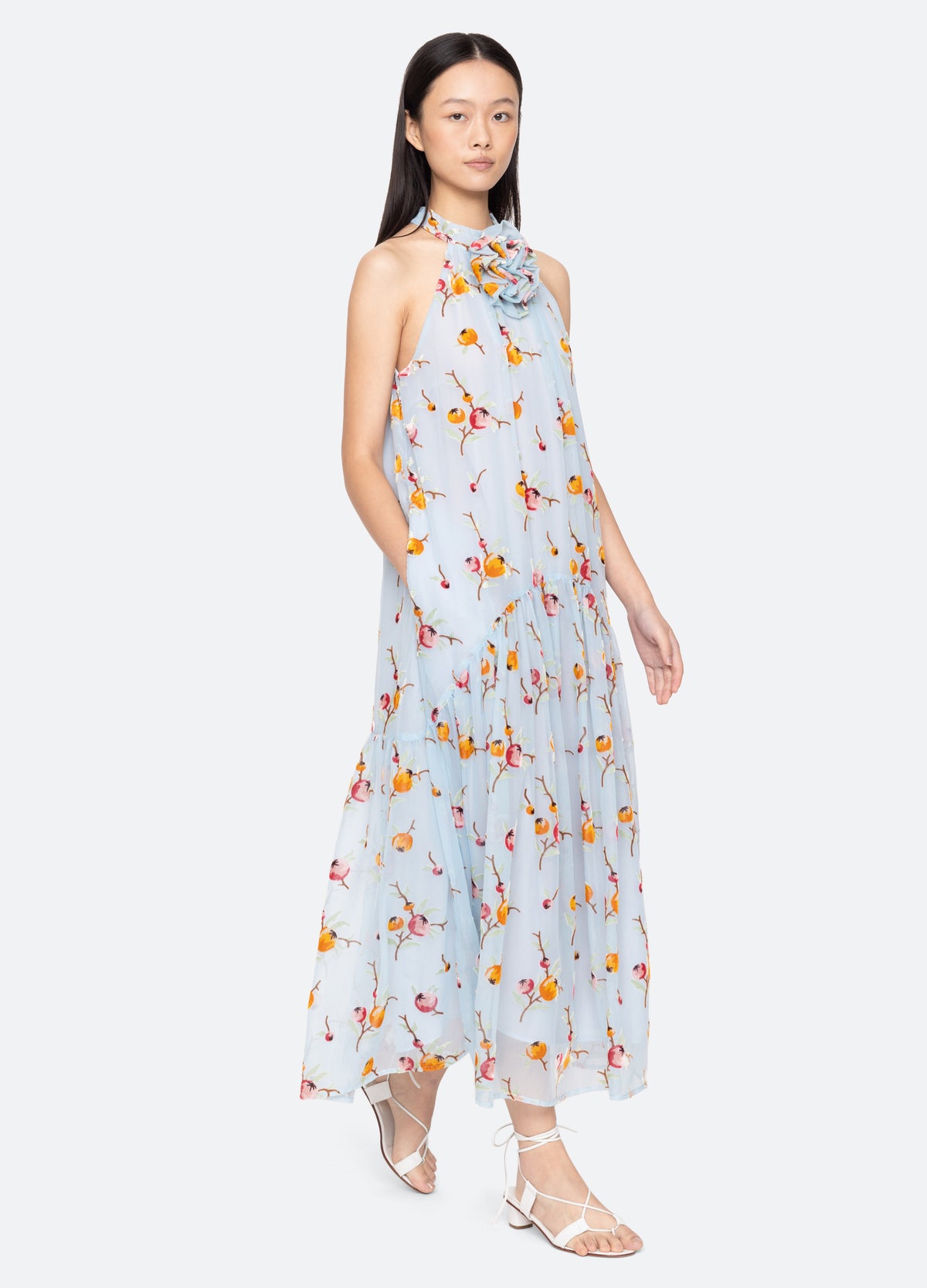 blue-freya dress-front view