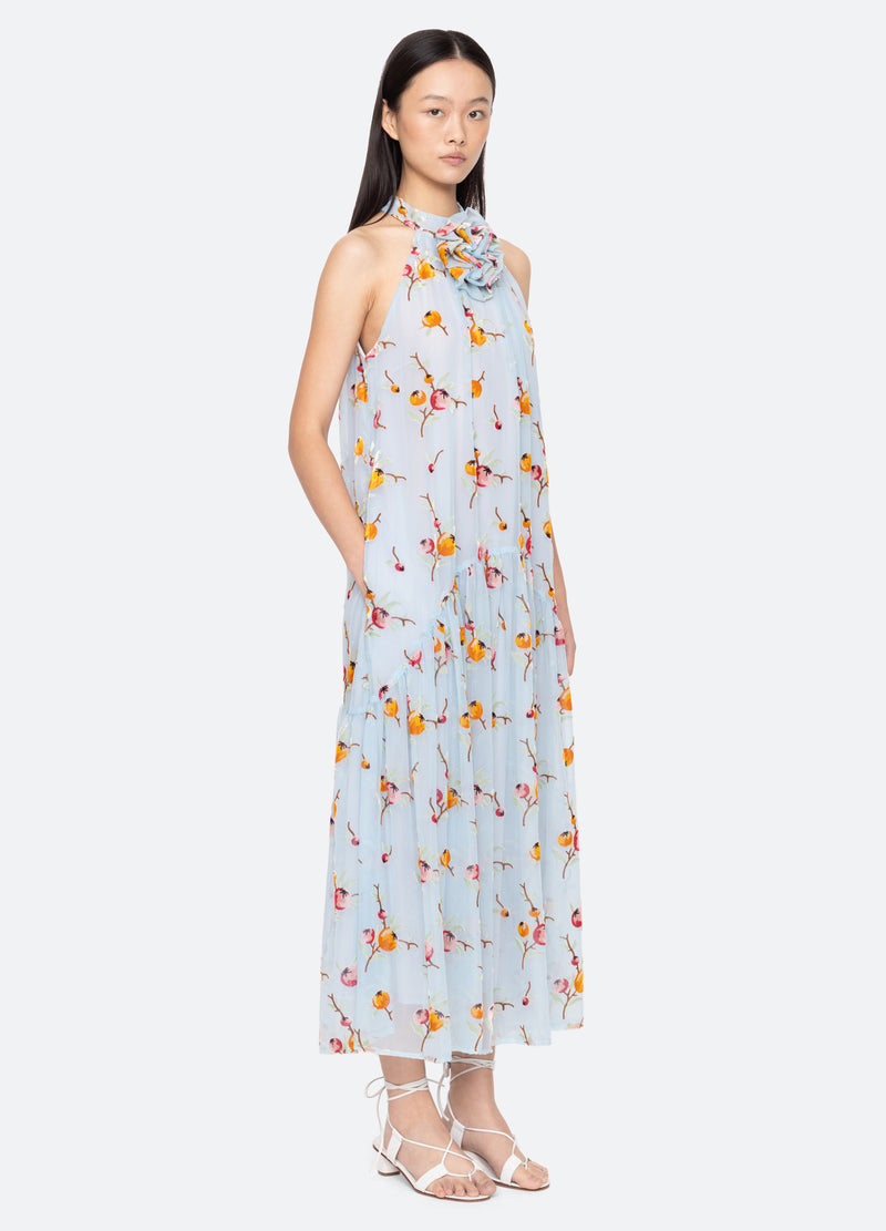 blue-freya dress-three quarter view - 5