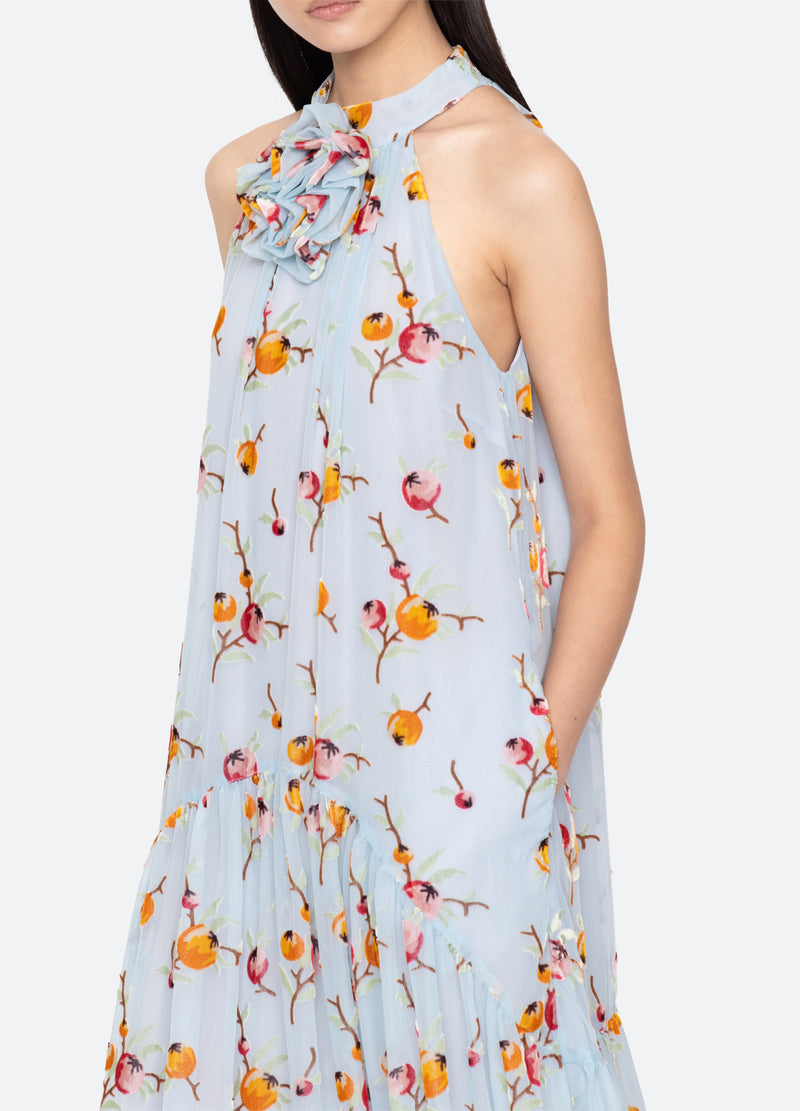 blue-freya dress-detail view - 6