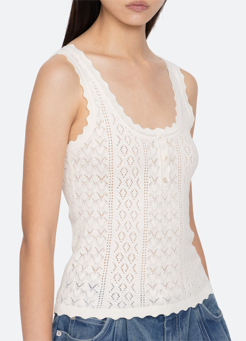 cream-georgia tank-detail view - 14