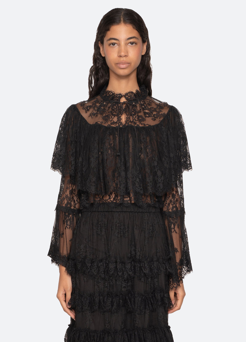 black-holden blouse-front view - 1