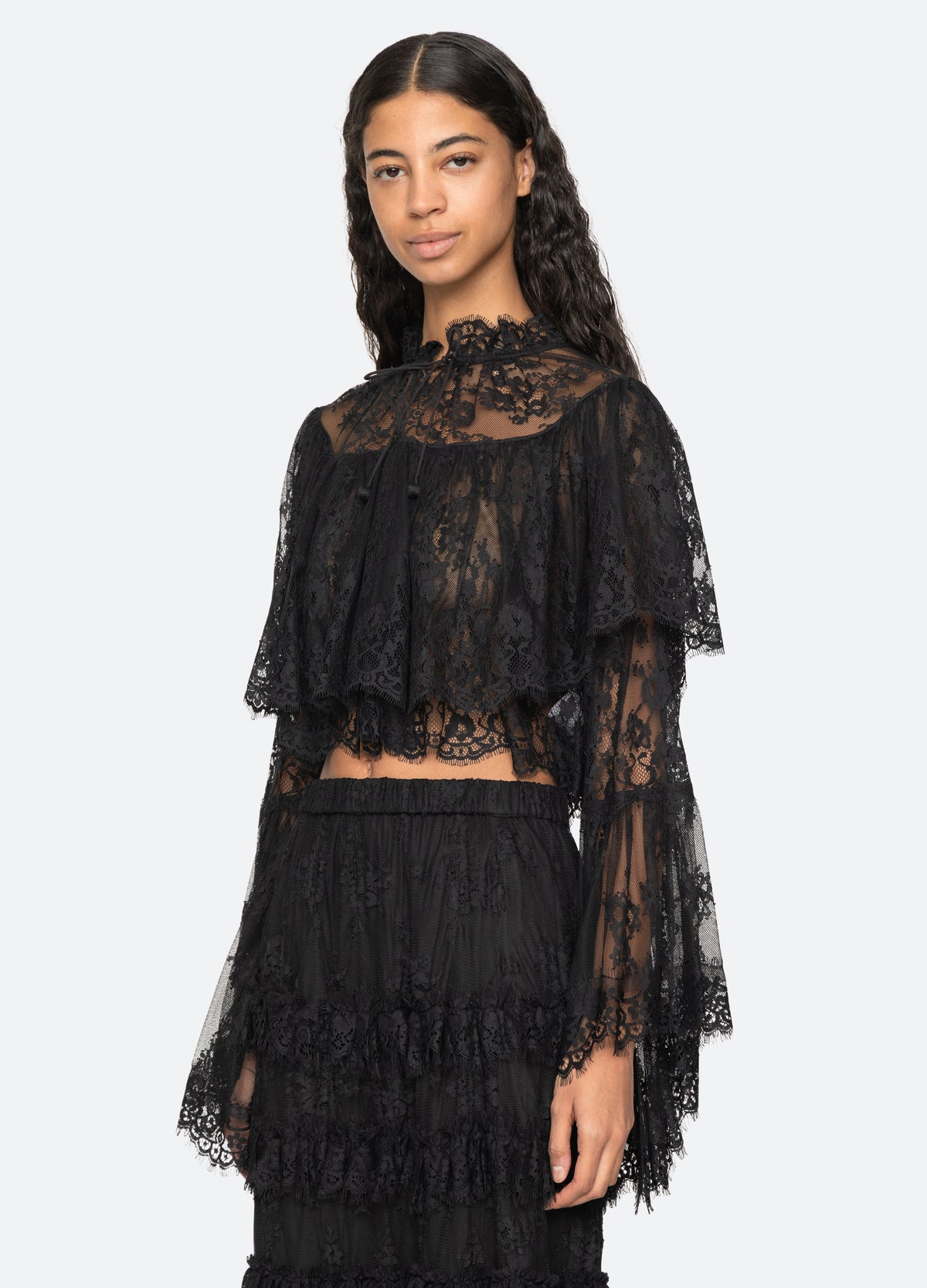 black-holden blouse-three quarter view - 5