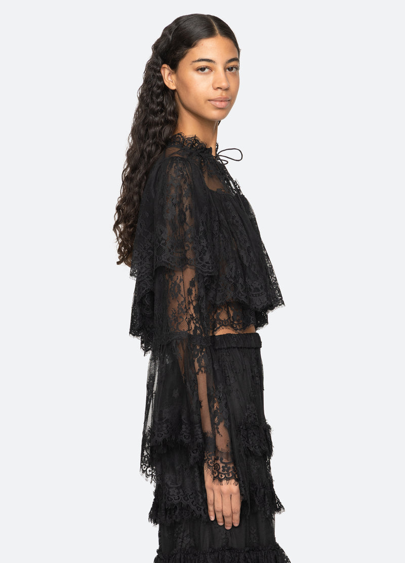 black-holden blouse-side view - 4