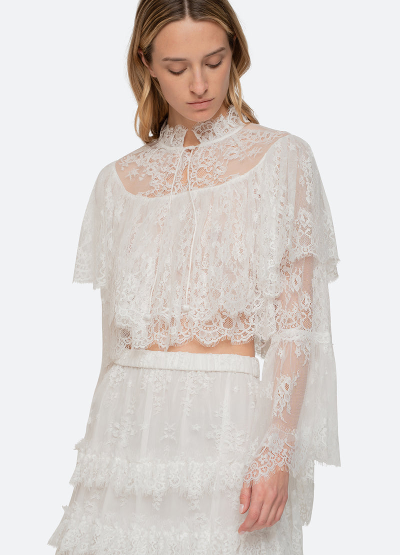 white-holden blouse-detail view - 12