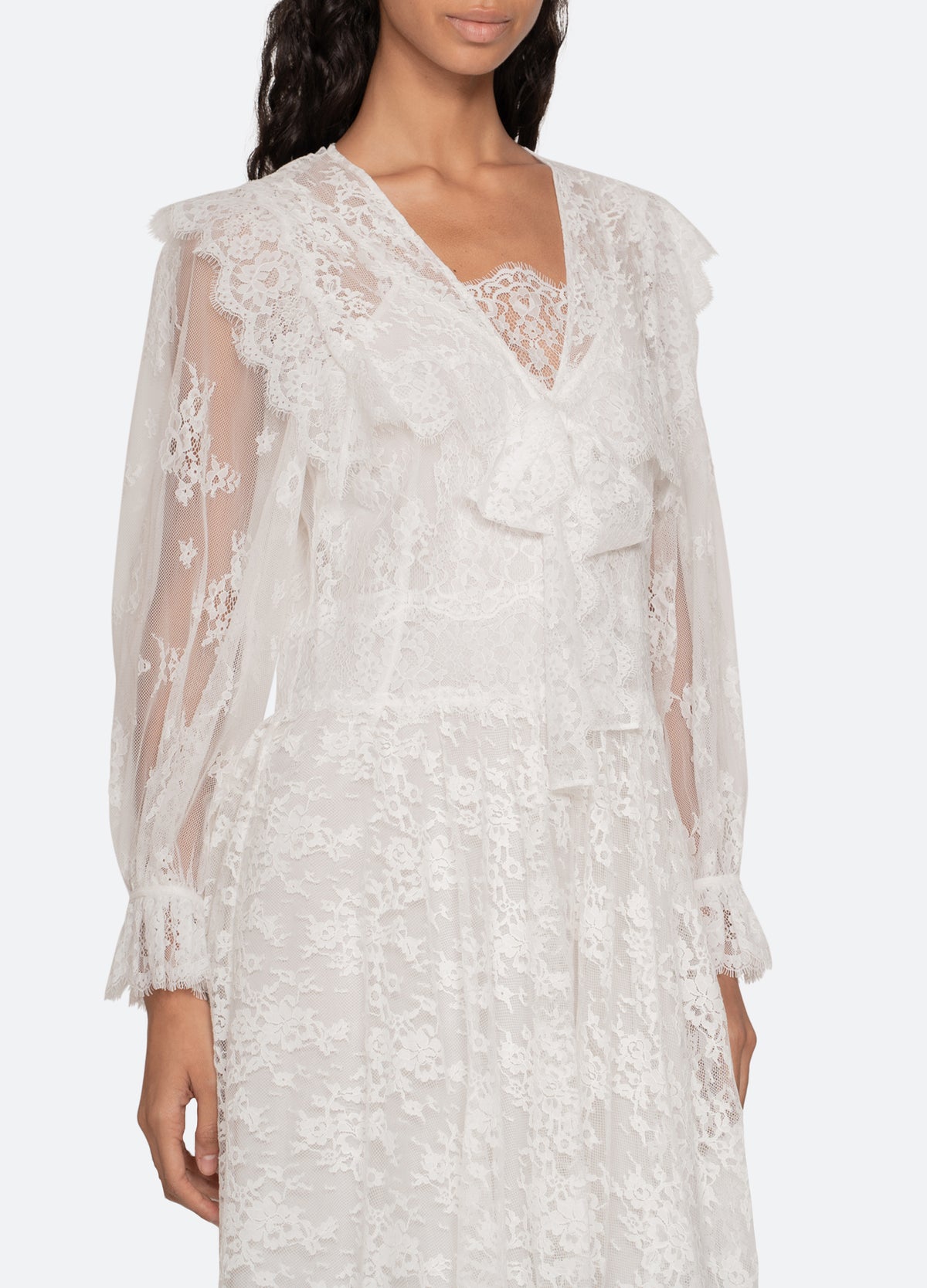 white-holden l/s dress-detail view - 8