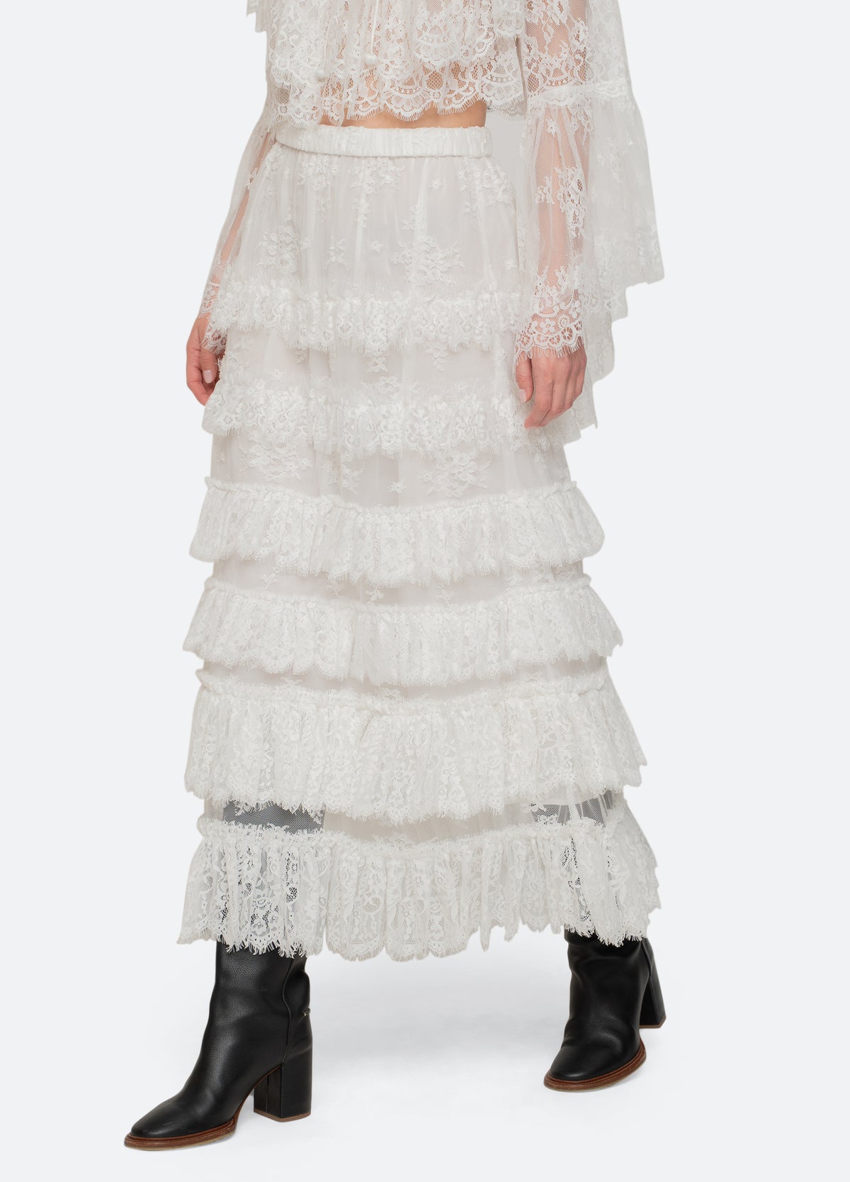 white-holden skirt-walking view - 14