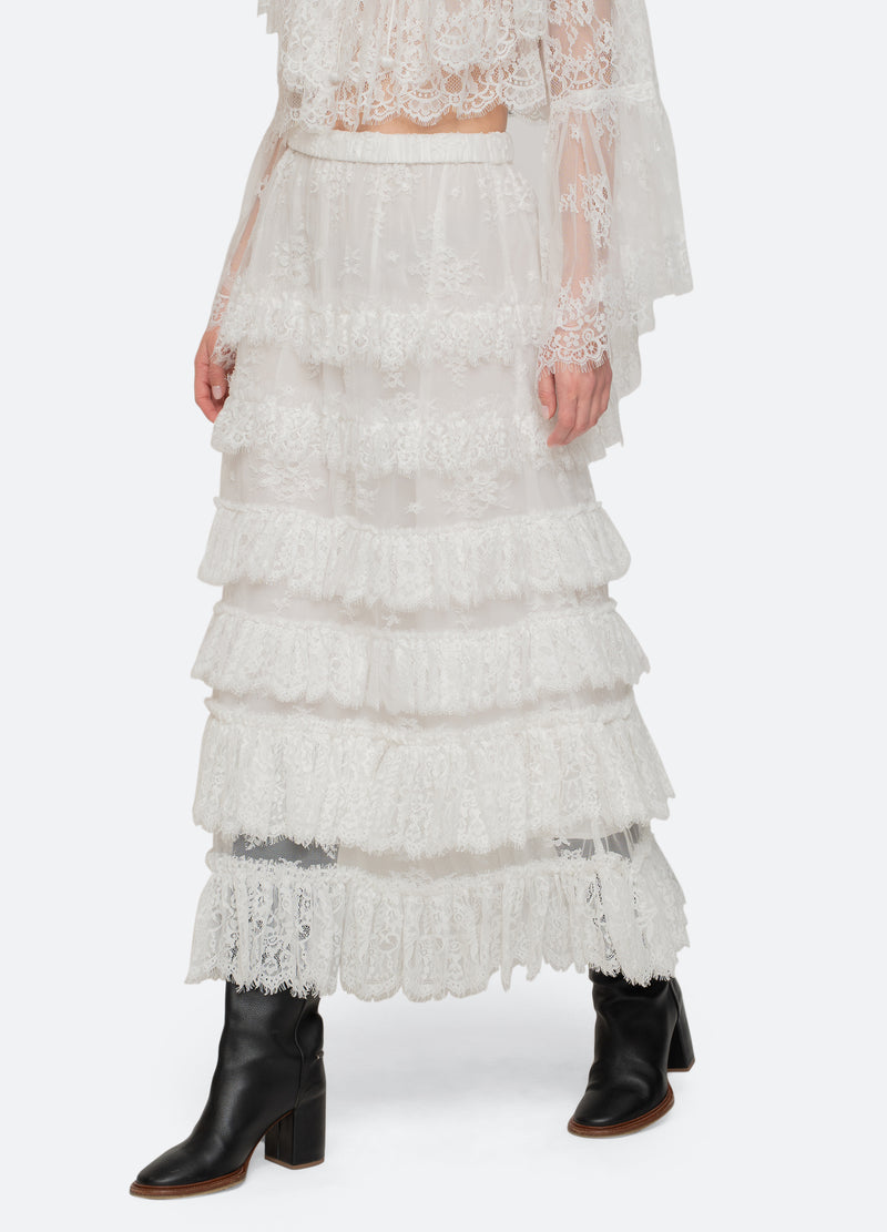 white-holden skirt-walking view - 14