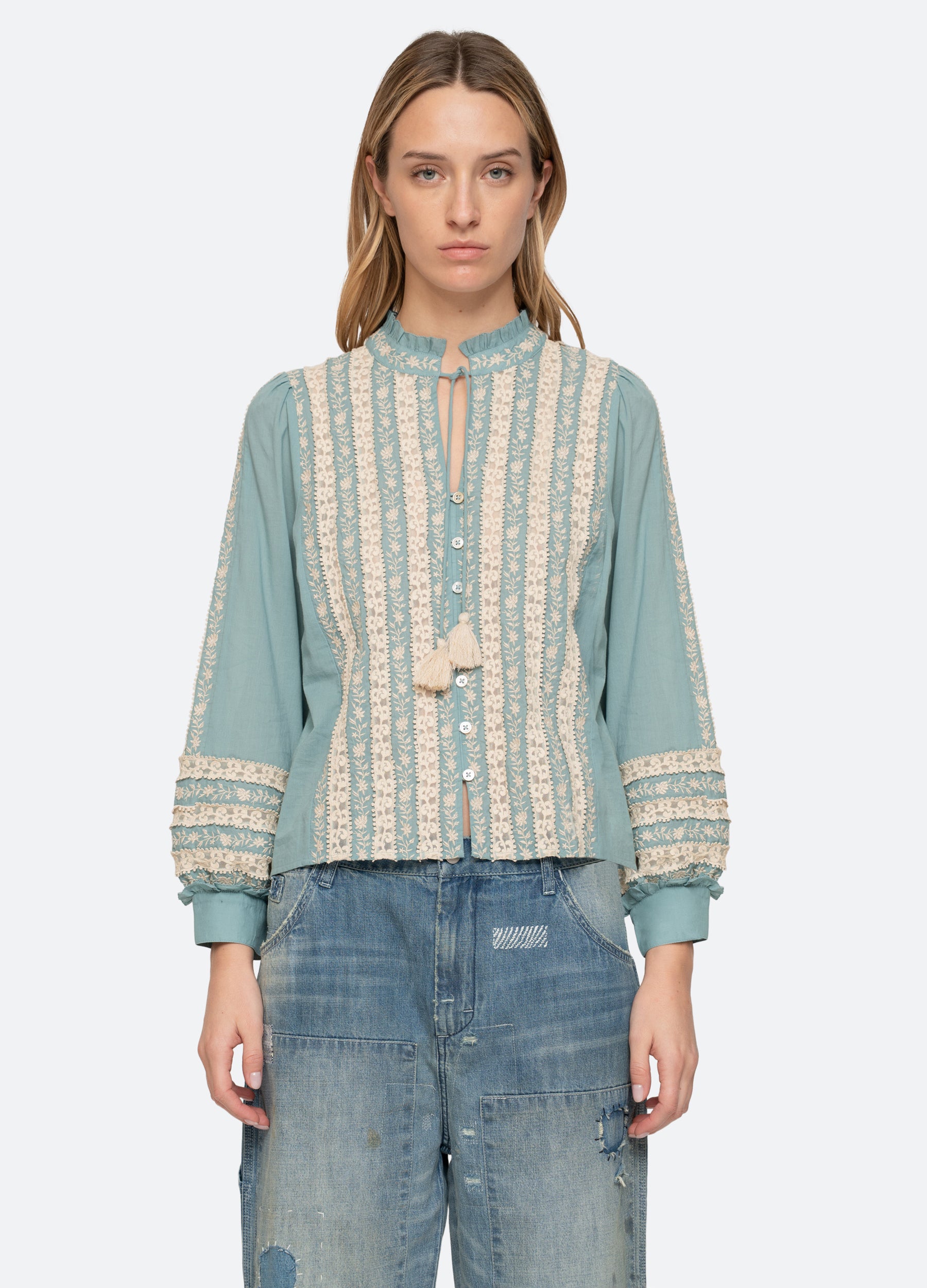 Kirsten L/S Top – Sea, New York
