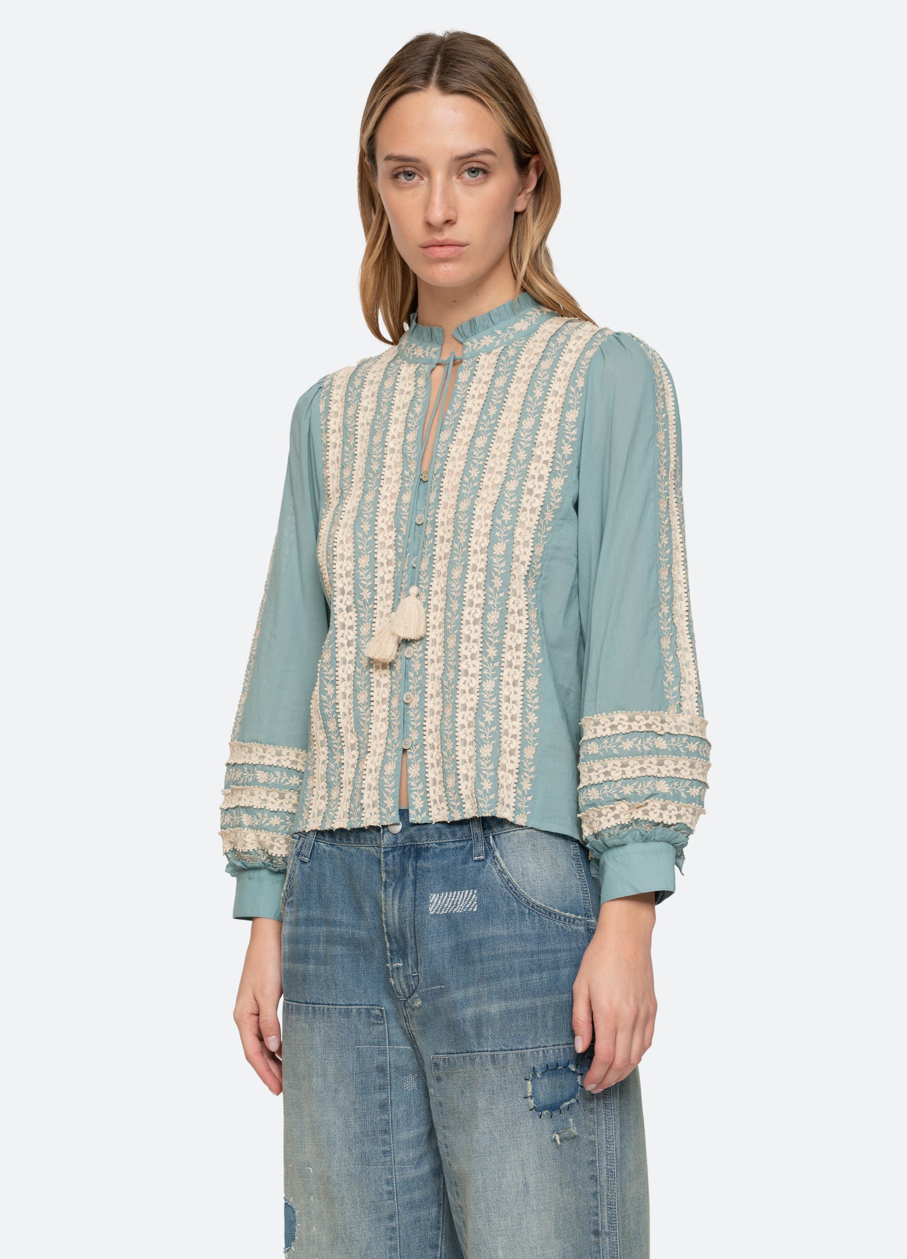 Kirsten L/S Top – Sea, New York