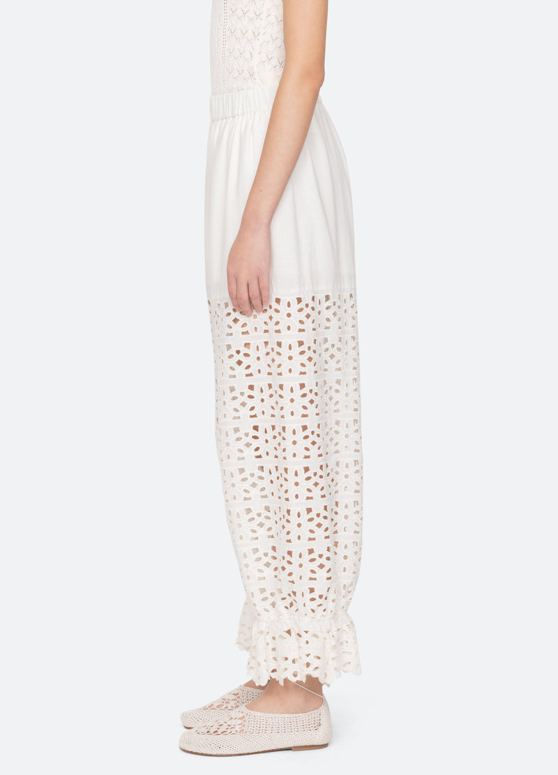 white-leila pants-side view - 4