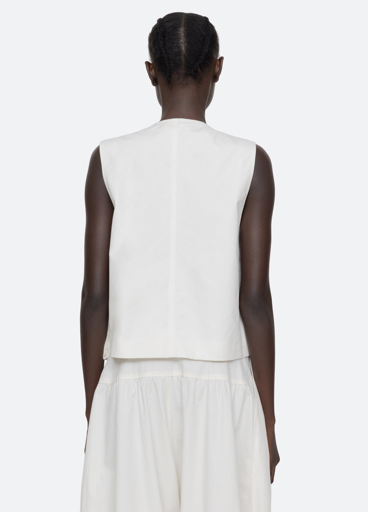 cream-lois vest-back view - 3