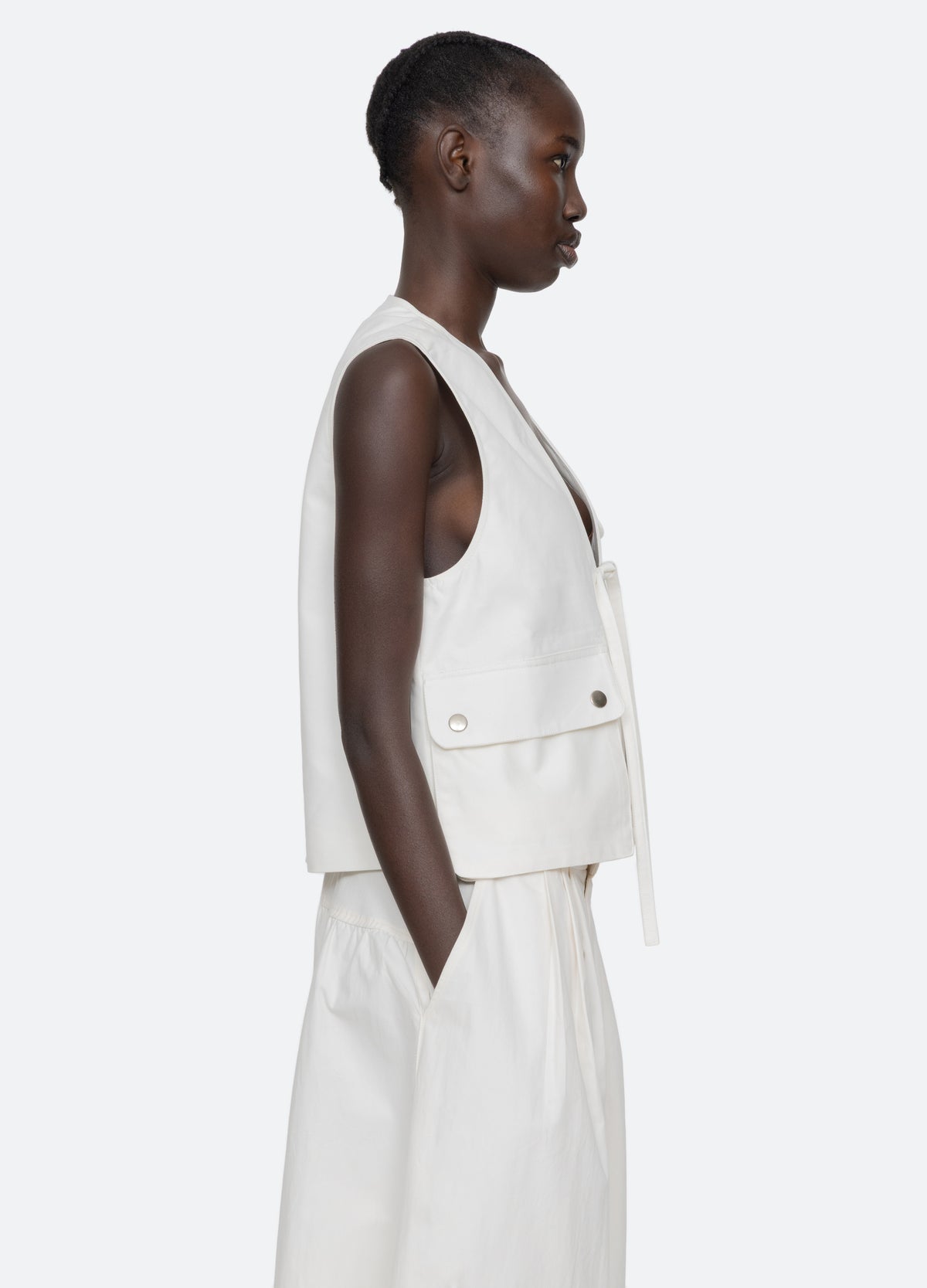 cream-lois vest-side view - 4