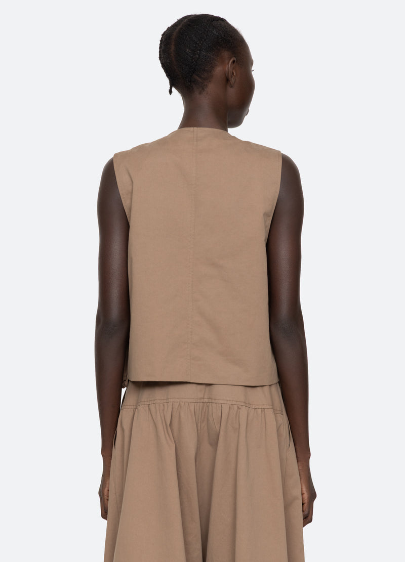 taupe-lois vest-back view - 11