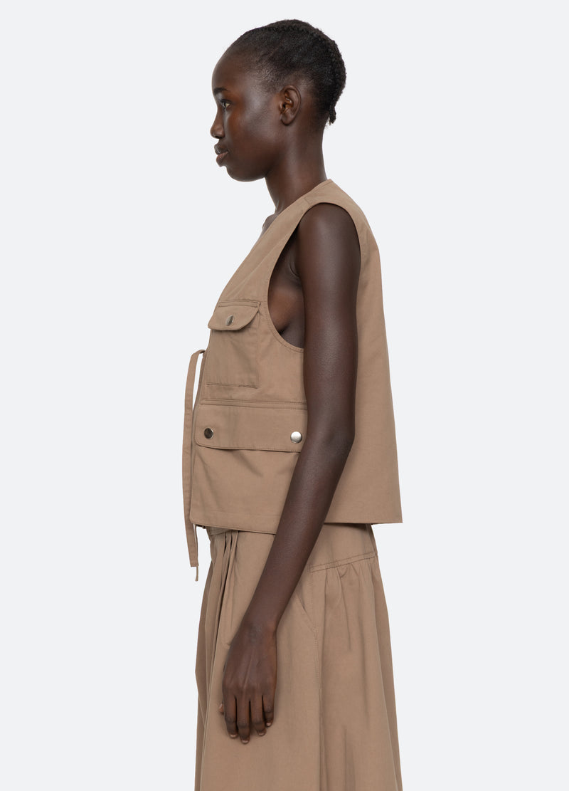 taupe-lois vest-side view - 12