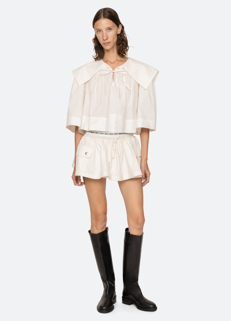 cream-lois top-full body view - 6