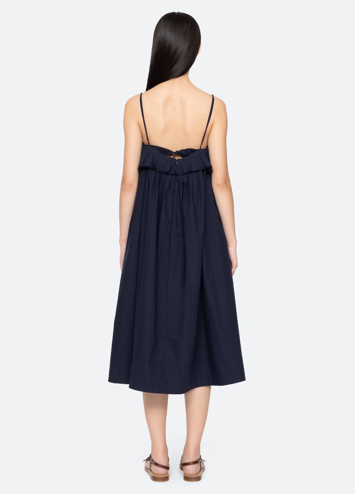 navy-lois dress-back view - 9