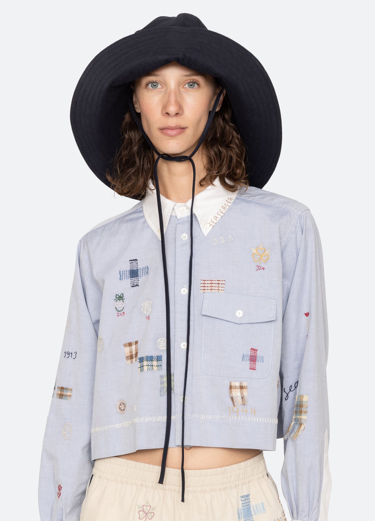 navy-lois hat-front view - 8