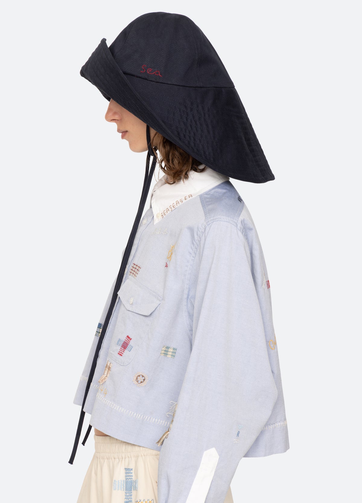 navy-lois hat-side view - 9