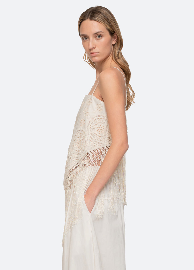 cream-rafina top-side view - 5